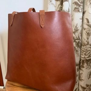 Madewell Leather The Transport Tote English Saddle Brown
